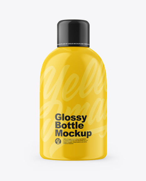 Glossy Bottle Mockup