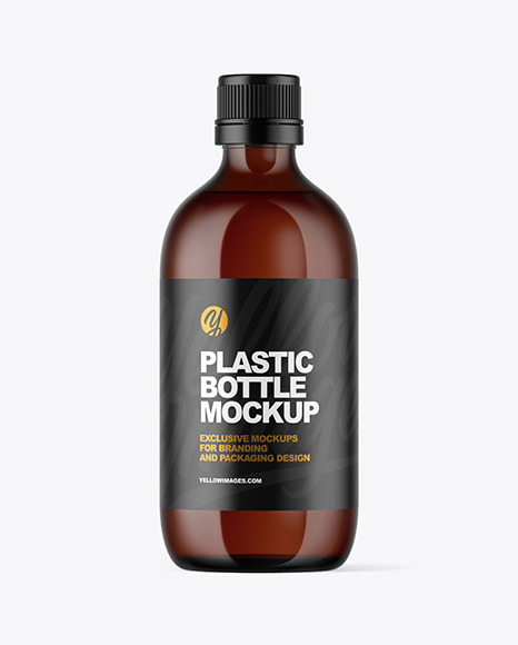 Amber Bottle Mockup