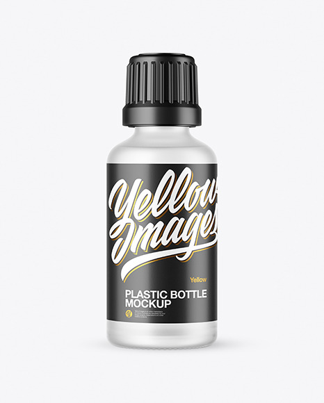 50ml Frosted Glass Bottle Mockup