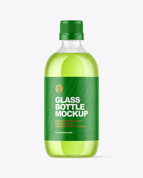 Clear Bottle Mockup