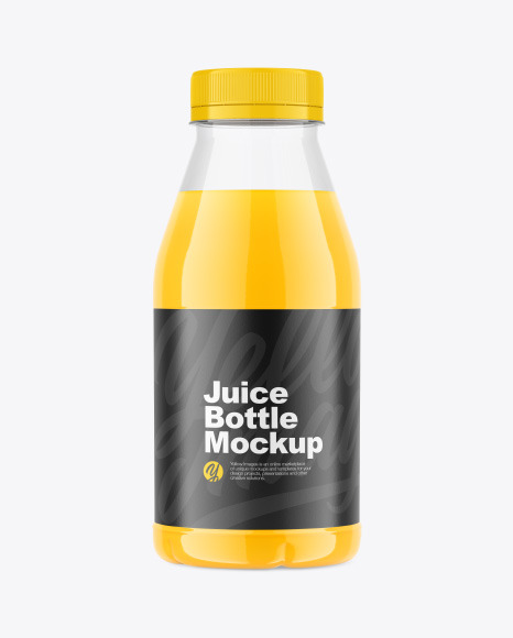 Orange Juice Bottle Mockup