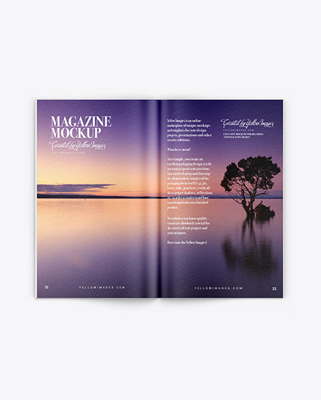Textured Magazine Mockup