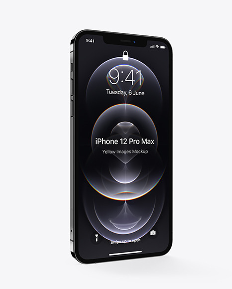 Apple iPhone 12 Pro Max Graphite Mockup