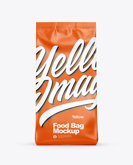 Matte Food Bag Mockup