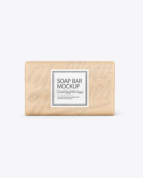 Kraft Paper Soap Bar Package Mockup