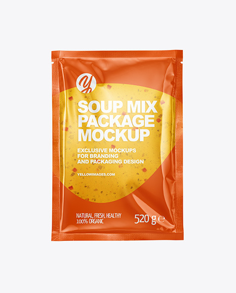 Soup Mix Package Mockup