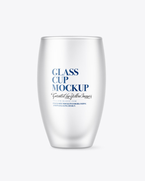 Frosted Glass Cup Mockup