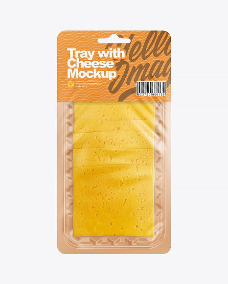 Tray With Cheese Mockup