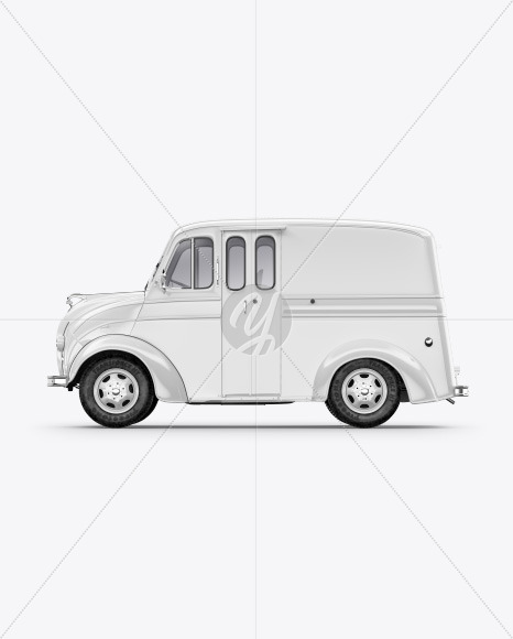 Delivery Truck Mockup - Side View