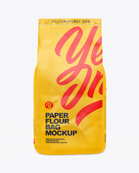 Paper Flour Bag Mockup