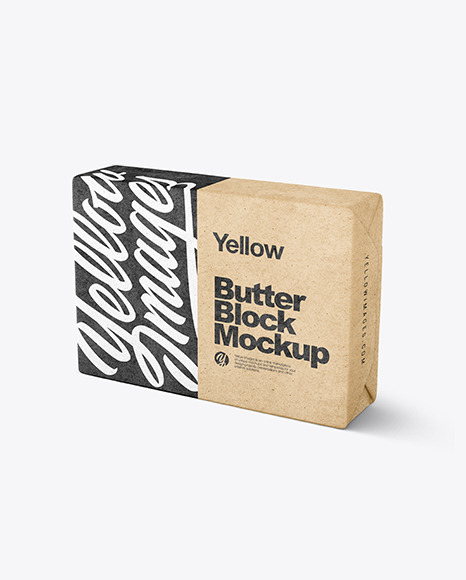 Kraft Butter Block Mockup