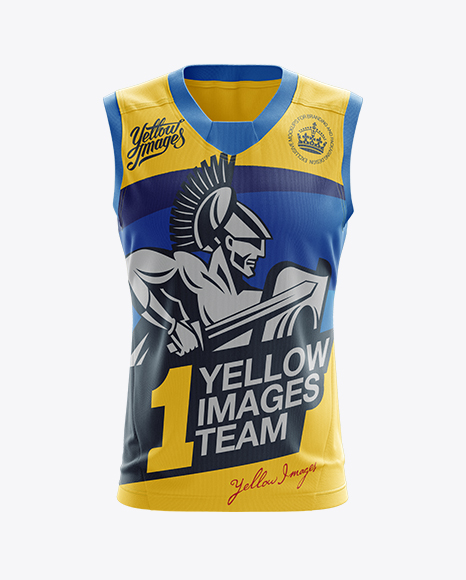 Aussie Rules Jersey Mockup - Front View