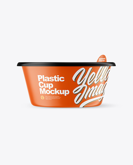Matte Plastic Cup Mockup