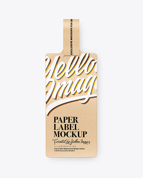 Kraft Paper Label Mockup