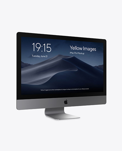 iMac Pro Space Gray Mockup