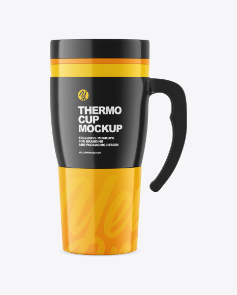 Glossy Thermo Cup Mockup