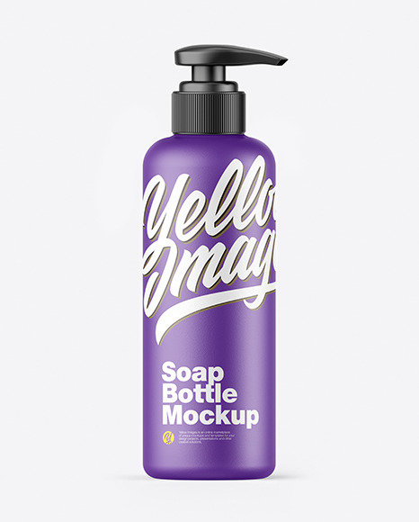 Ceramic Soap Bottle w/ Pump Mockup