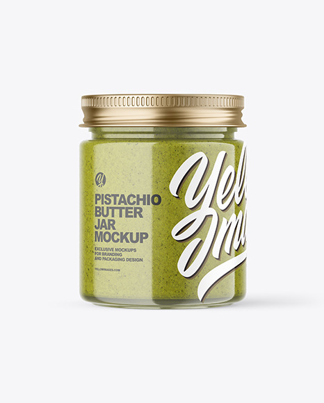 Pistachio Butter Jar Mockup