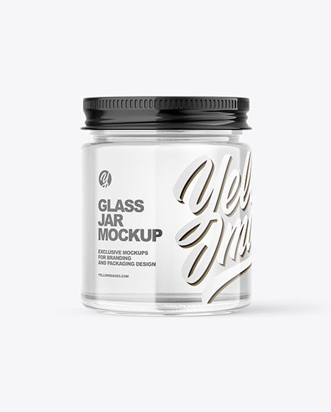 Clear Glass Jar Mockup