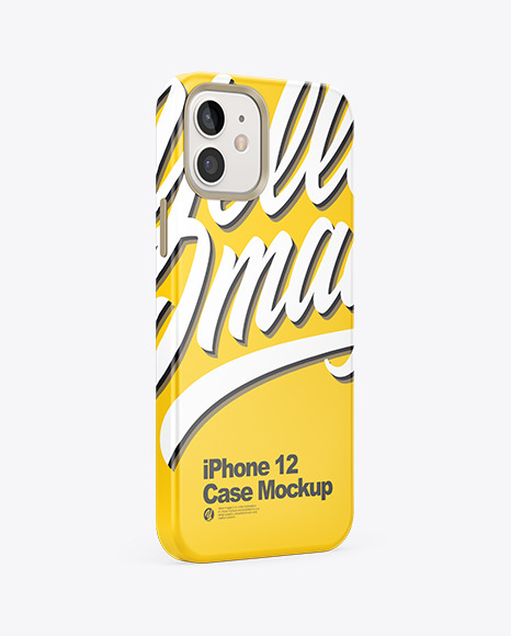 IPhone 12 Case Mockup - Half Side View