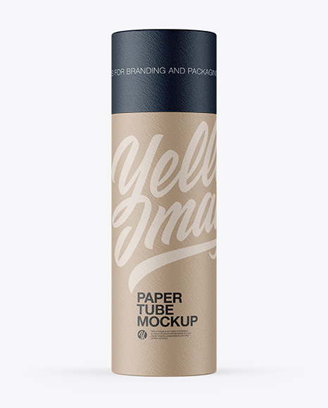 Textured Paper Tube Mockup