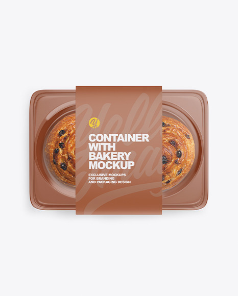 Container with Bakery Mockup