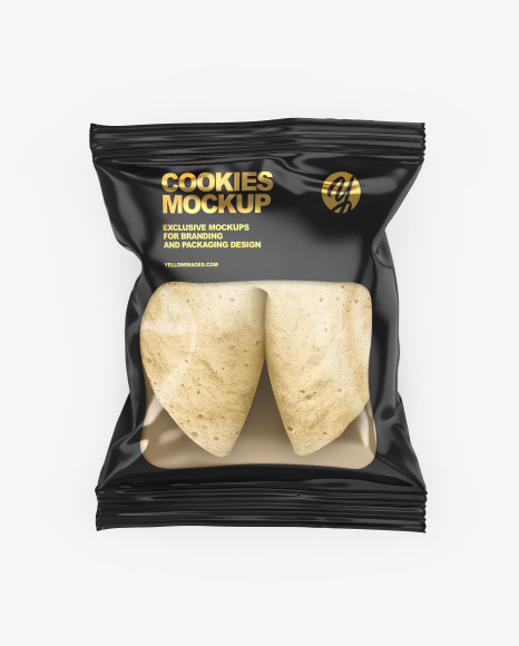 Bag With Fortune Cookie Mockup