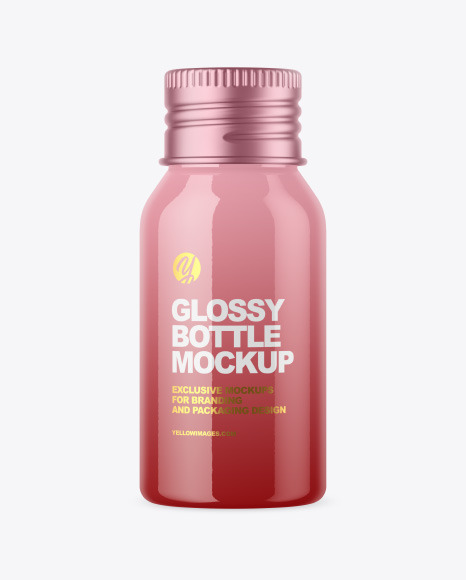 40 ml Glossy Bottle Mockup