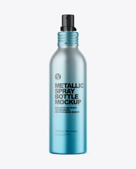150 ml Metallic Spray Bottle Mockup