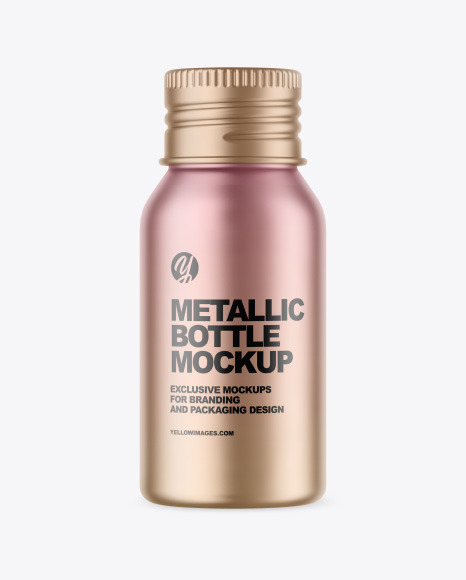 40 ml Metallic Bottle Mockup