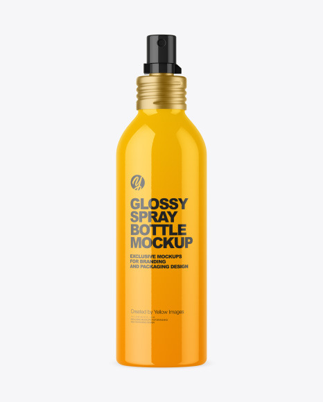 150 ml Glossy Spray Bottle Mockup