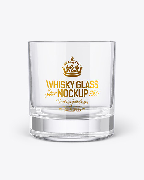 Clear Whisky Tumbler Glass Mockup