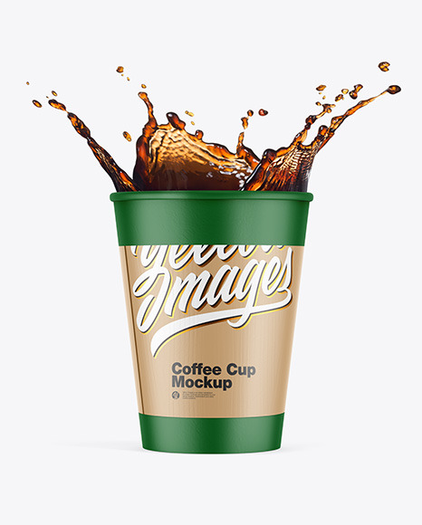 Paper Coffee Cup w/ Holder Mockup