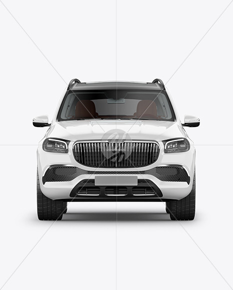 Full-size luxury SUV Mockup - Front View