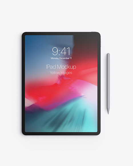 Apple iPad Pro w/ Pen Mockup