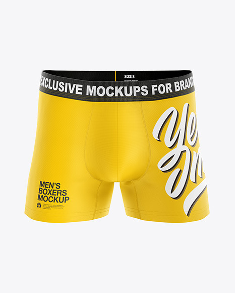 Boxer Briefs Mockup - Front View