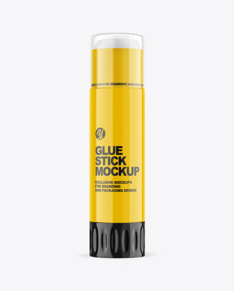 Glossy Glue Stick Mockup