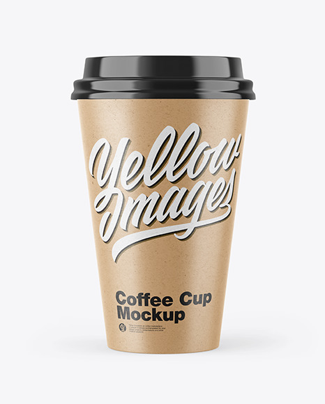 Kraft Coffee Cup Mockup