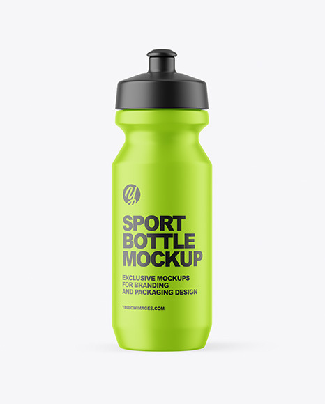 Matte Sport Bottle Mockup
