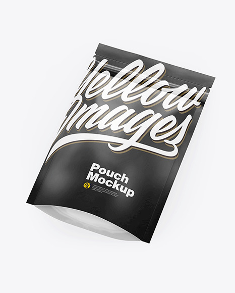 Matte Stand-Up Pouch Mockup