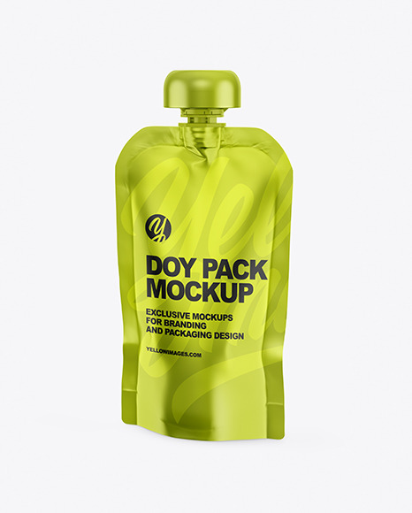 Metallic Doy-Pack Mockup