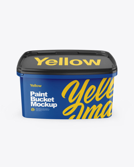 10L Glossy Paint Bucket Mockup