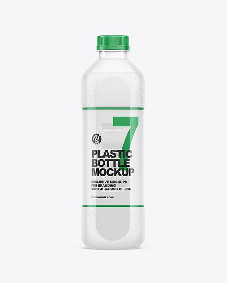 Transparent Bottle Mockup