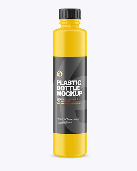 750ml Matte Acrylic Paint Bottle Mockup