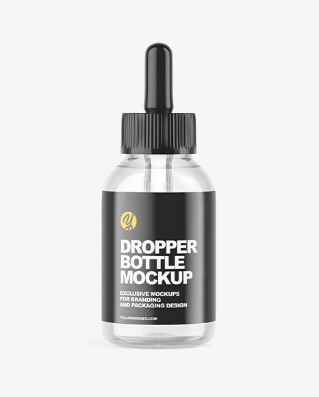Glass Dropper Bottle Mockup