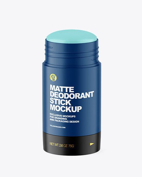 70g Matte Plastic Deodorant Stick Mockup