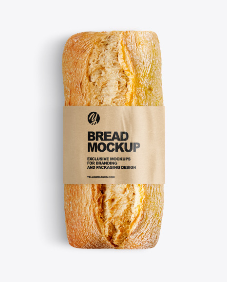 Bread with Label Mockup