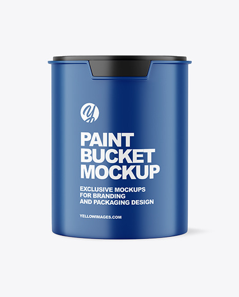 Matte Paint Bucket Mockup