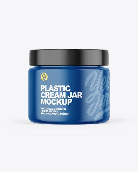 Plastic Cream Jar Mockup