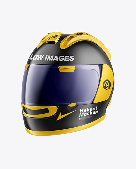 Matte Moto GP Helmet Mockup